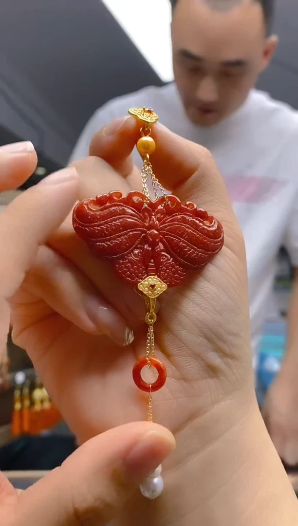 【闪购商品】翡翠耳饰合金84翡翠压襟