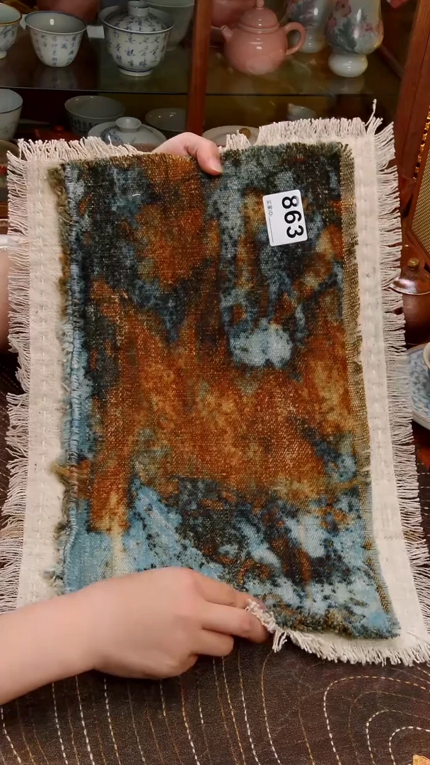 Cici手作刺子绣壶垫杯垫-863
