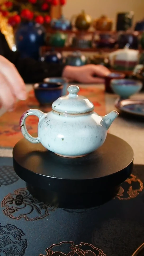 【闪购商品】瓷片567  仿古小容天壶   钏  