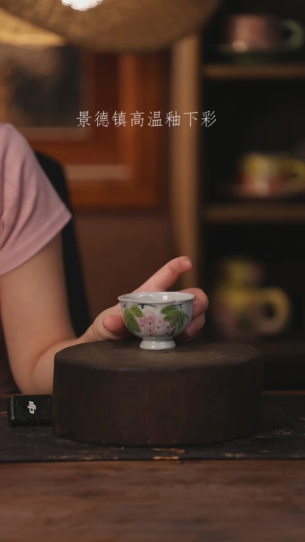 陶瓷景德镇高温釉下手绘陶瓷378