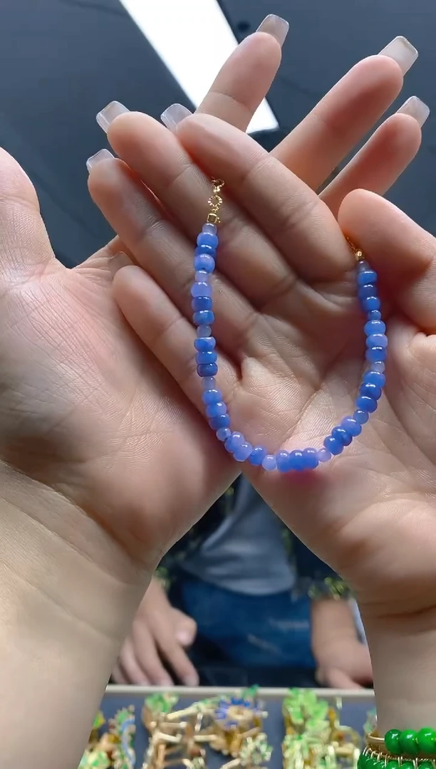 【闪购商品】翡翠耳饰合金74翡翠手链