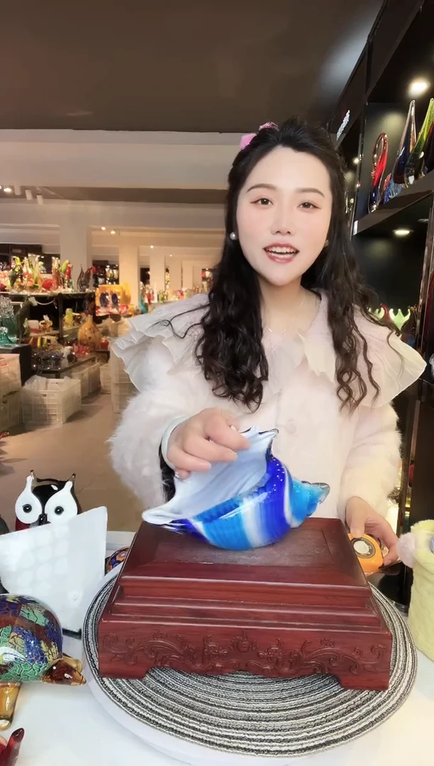 【闪购商品】茶盏琉璃摆件家居摆件