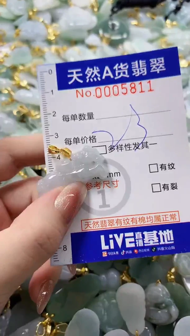 颈饰未镶嵌翡翠天然A货翡翠
