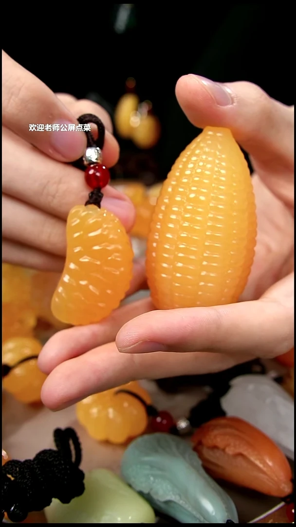 寿山石有****师橘子瓣玉米
