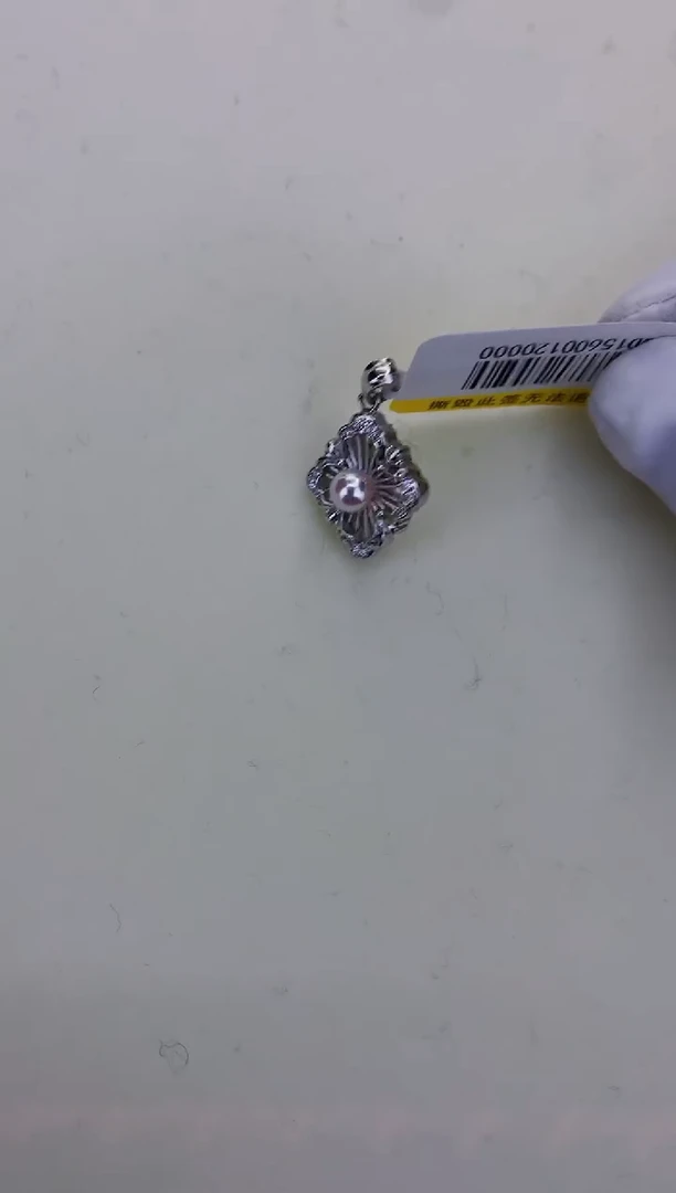 银S925镶嵌DA海水珍珠 GD156 吊坠 6