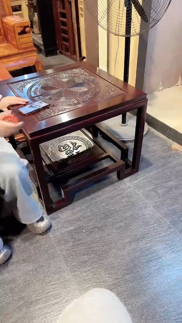 花梨木类成套家具柬埔寨黑酸枝小方桌