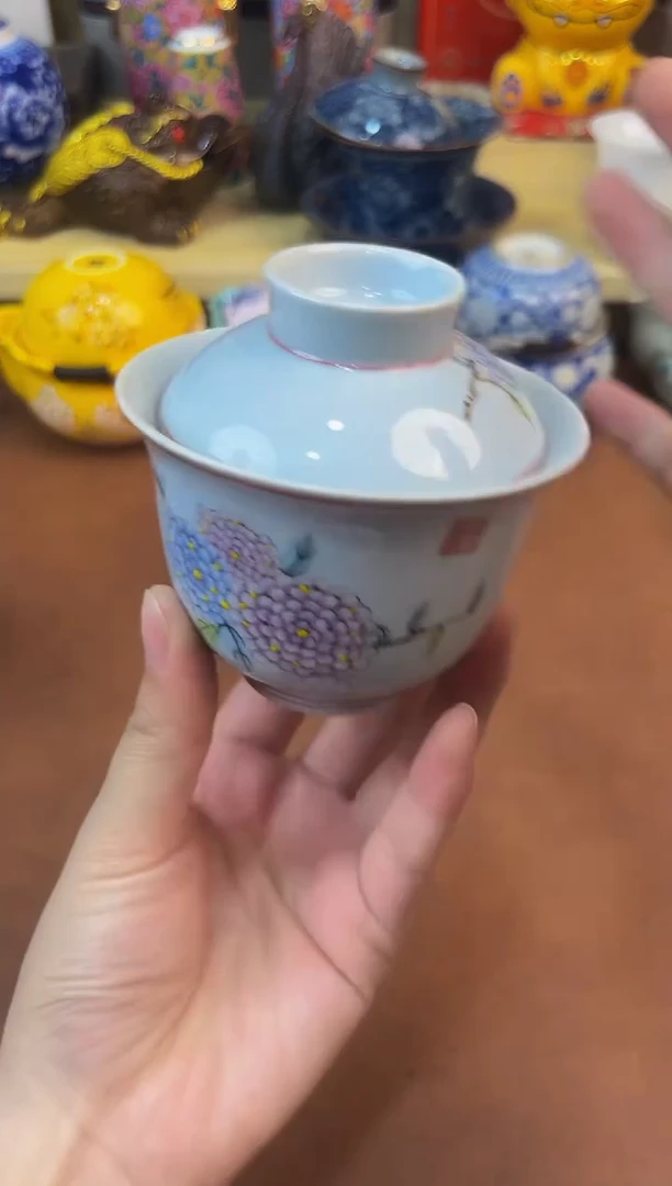 陶瓷茶具摆件旅行套组