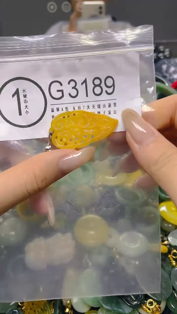 颈饰未镶嵌翡翠/ G /翡翠A货，一件也是批发价