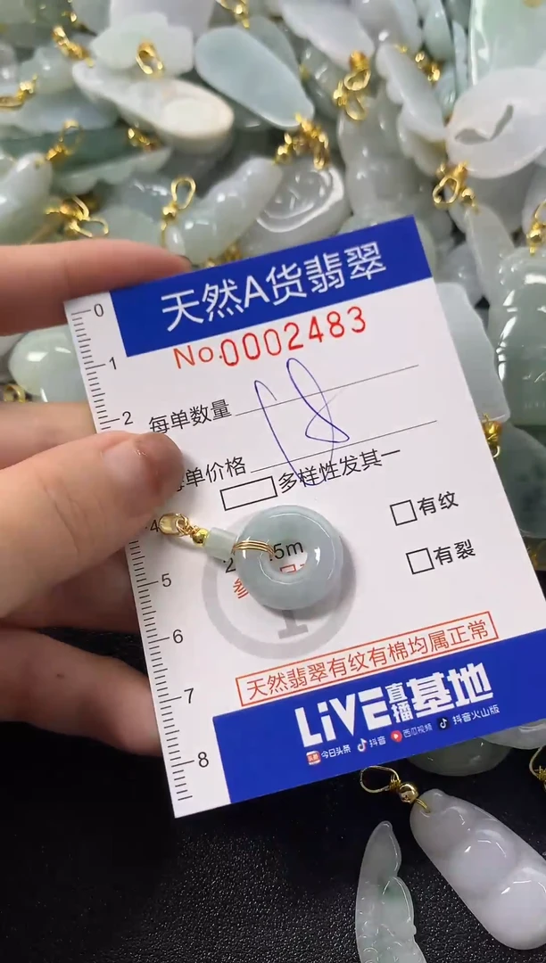 颈饰未镶嵌翡翠天然A货翡翠