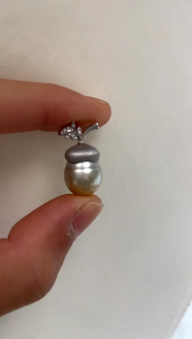 颈饰银S925镶嵌海水珍珠12