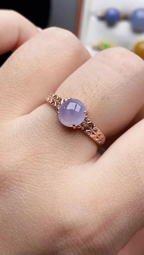 银S925镶嵌戒指翡翠2195