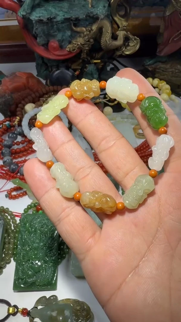 未镶嵌手链和田玉手串
