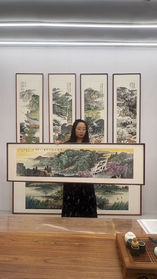 国画张现军  160*45  山水