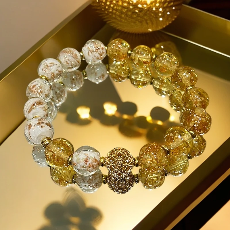 合金琉璃手链 琉璃手链百搭精致手工气质可爱清新甜美轻奢简约