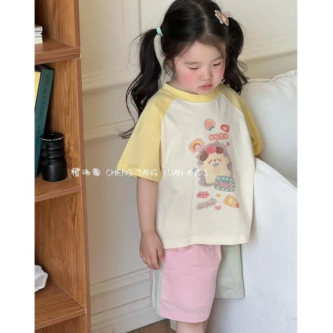 【线下实体品牌】女童夏季韩版棉质翅膀短袖T恤 251583