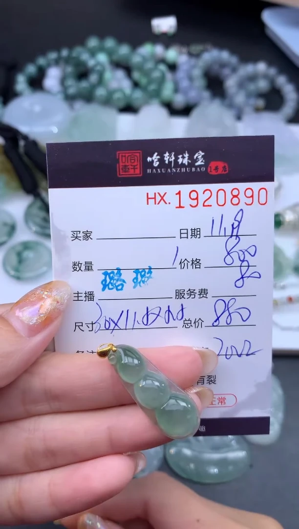 未镶嵌挂件翡翠哈轩 挂件1