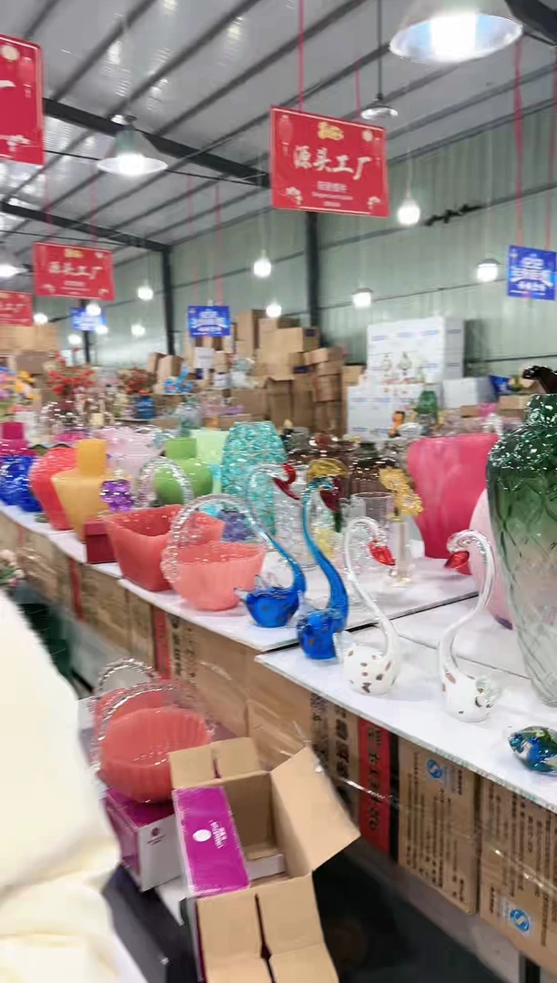 【闪购商品】琉璃昕洋YP-花器-27早白天鹅一对