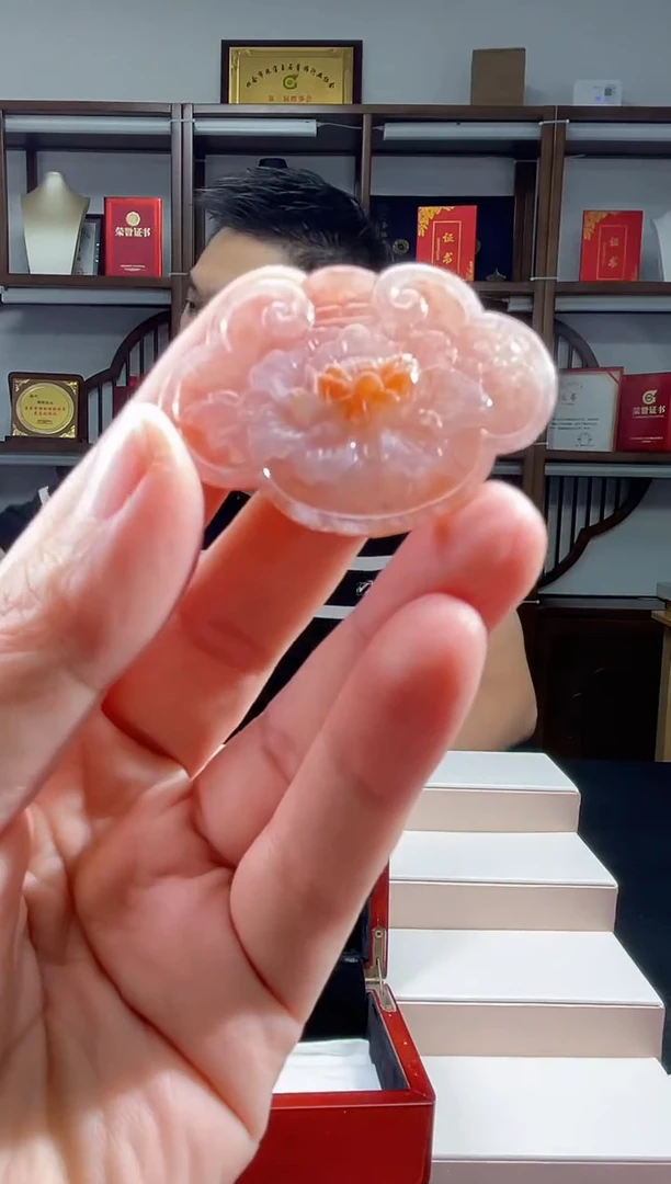 吊坠(不含链)未镶嵌翡翠天然A货翡翠多样性发其一JYZY-9.25-22