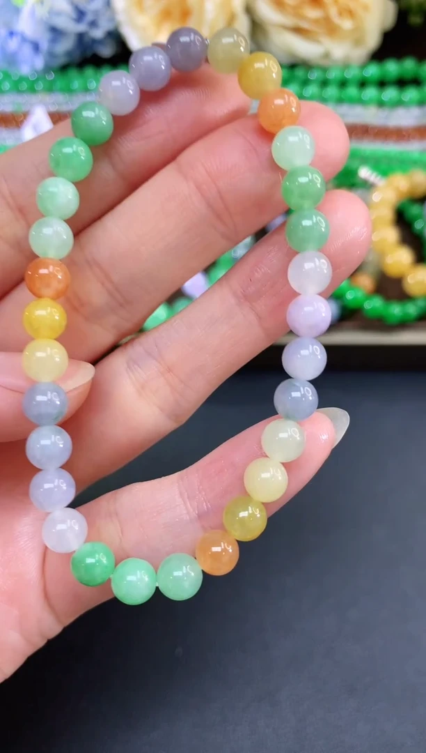 未镶嵌手串翡翠33|1680