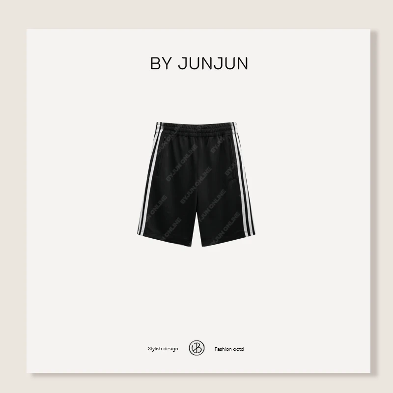 ByJunjun【校服中裤】爽滑透气运动五分裤休闲百搭中裤