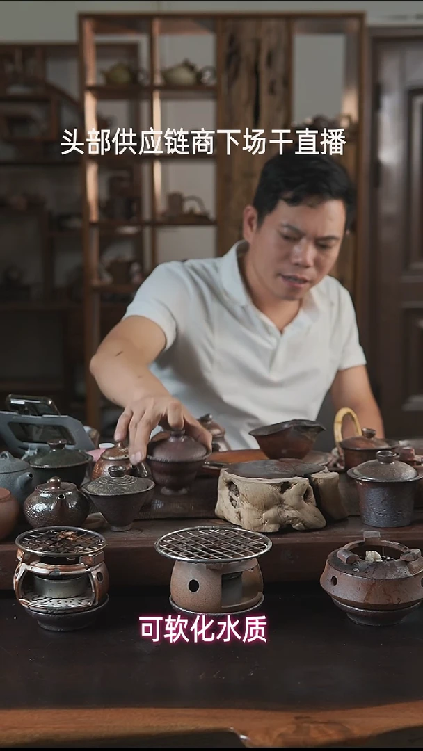 紫砂全手工小马蹄盖碗