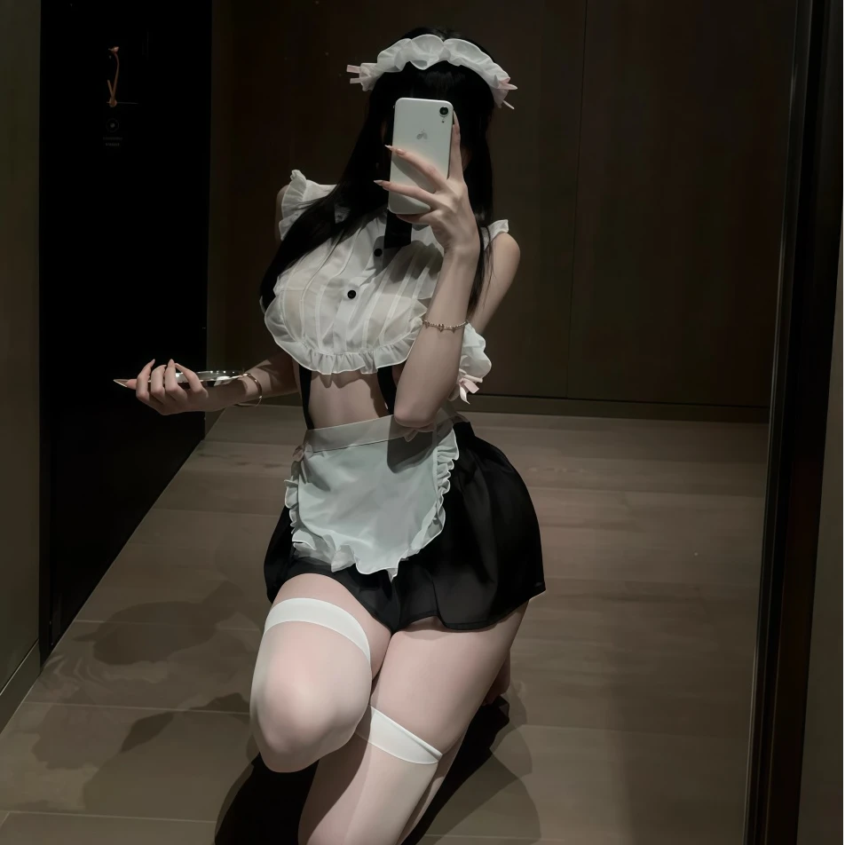 【喝牛奶吗主人!】cos女仆制服套装辣妹女仆装短裙趣味情趣高质感