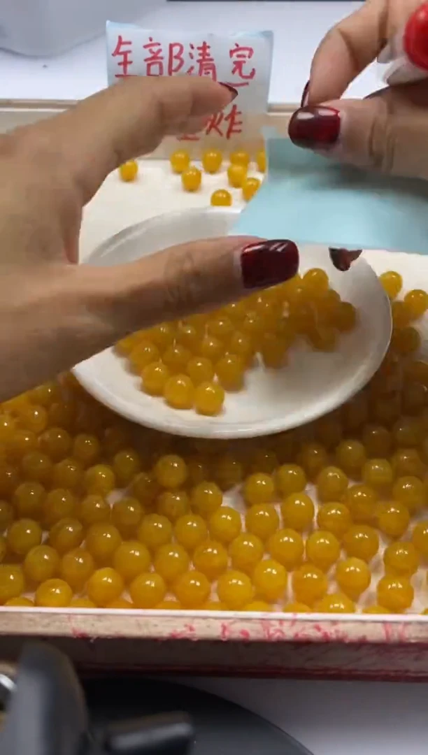 【闪购商品】蜜蜡颈饰未镶嵌w1546蜜蜡鸡油黄10mm*10颗