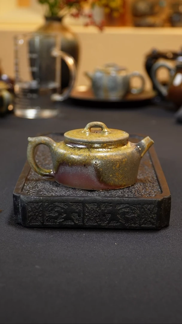 茶壶紫砂纯自然柴烧