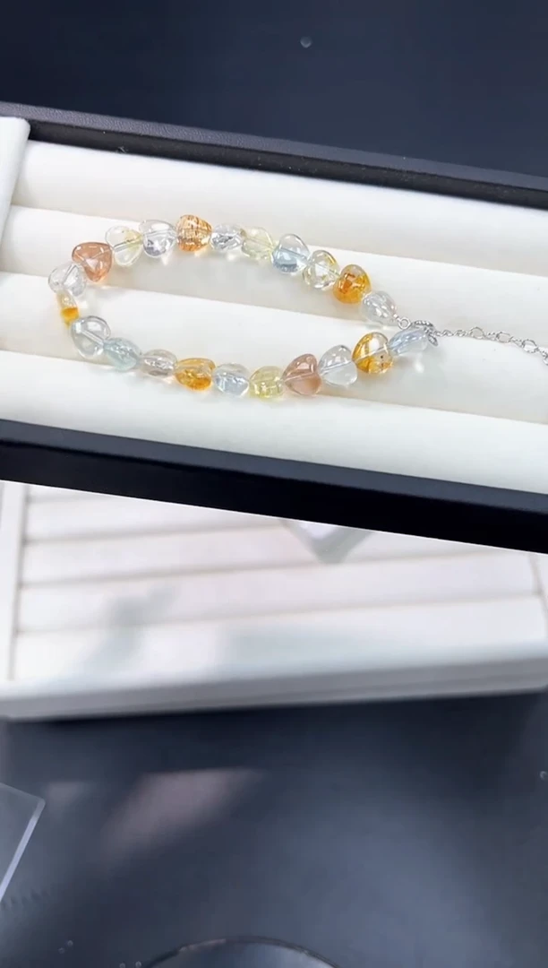 未镶嵌手链托帕石47x多样性发其一【1条】默认微瑕