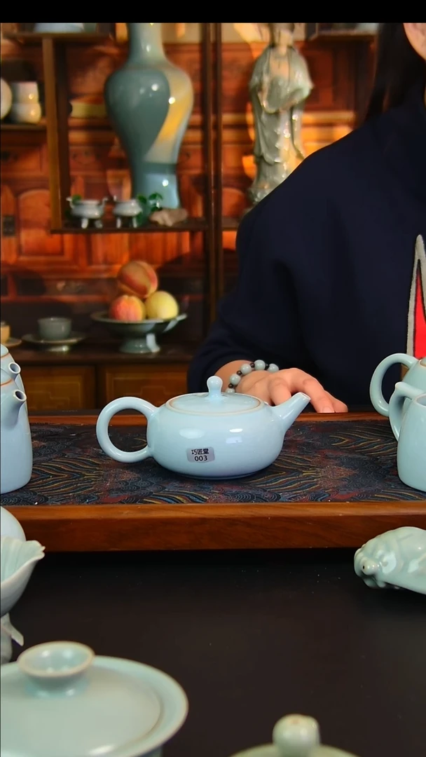 瓷片原矿汝瓷福利单杯，微瑕