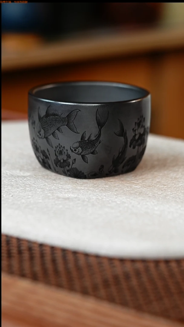 茶杯紫砂原矿主人杯