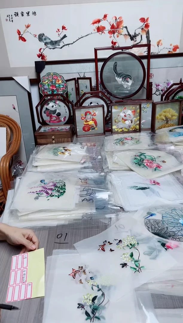 刺绣非遗纯手工双面绣01