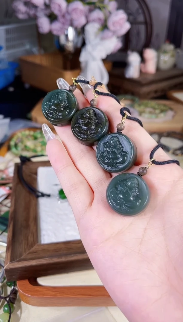 项链未镶嵌和田玉多样性发货其一默认天然特征