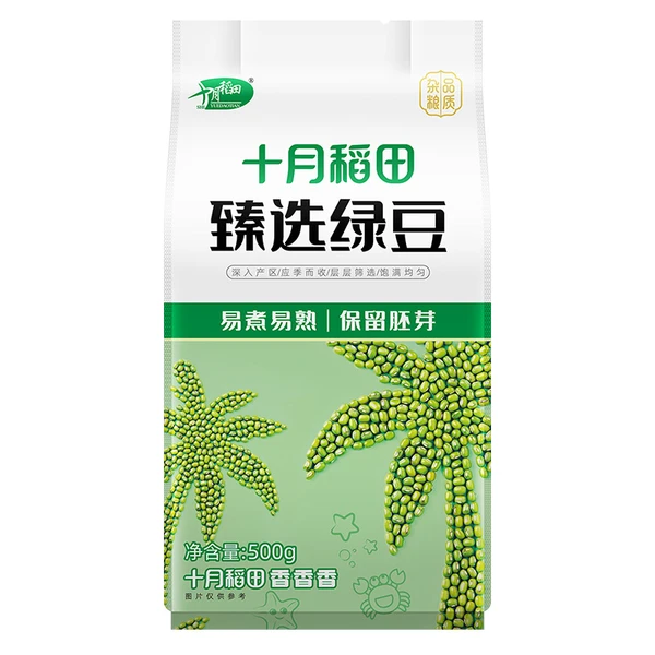 十月稻田甄选绿豆 500g