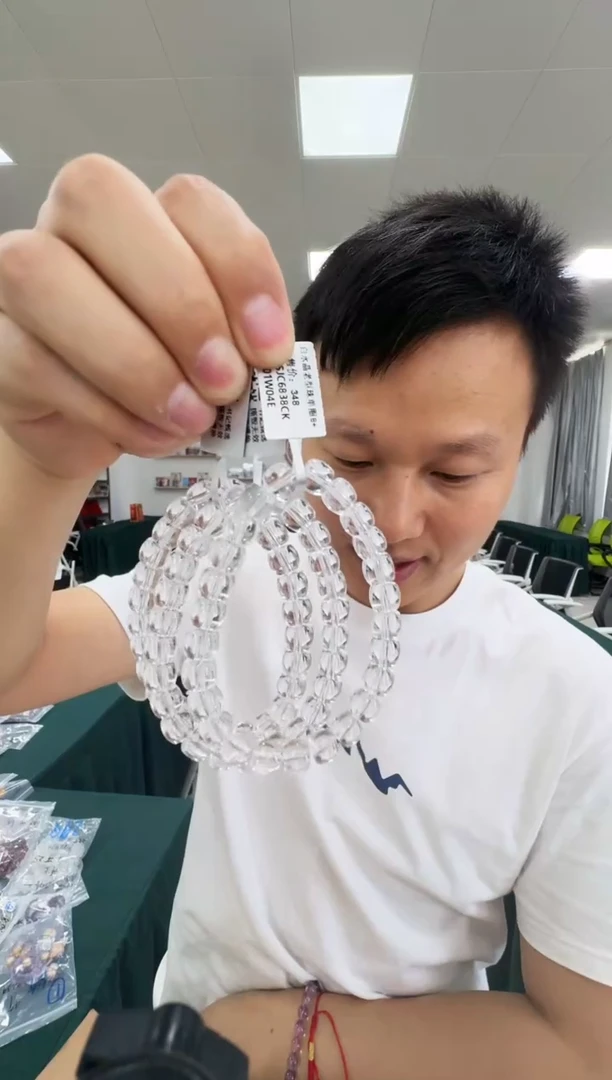 水晶手链未镶嵌6838CK 约8mm多样式发一件