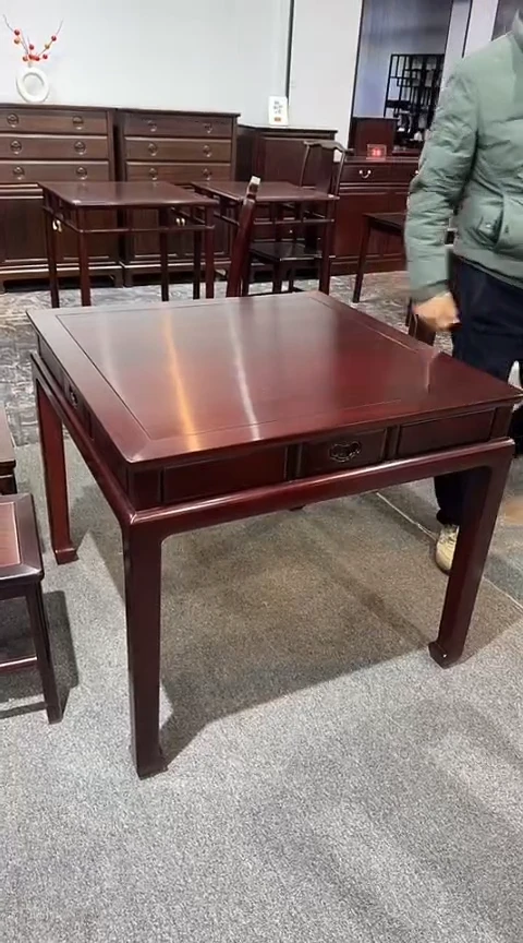 黑酸枝木类家具88*88*78单桌