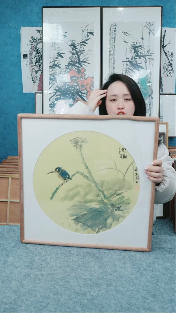 【闪购商品】国画50*50本土老师花鸟