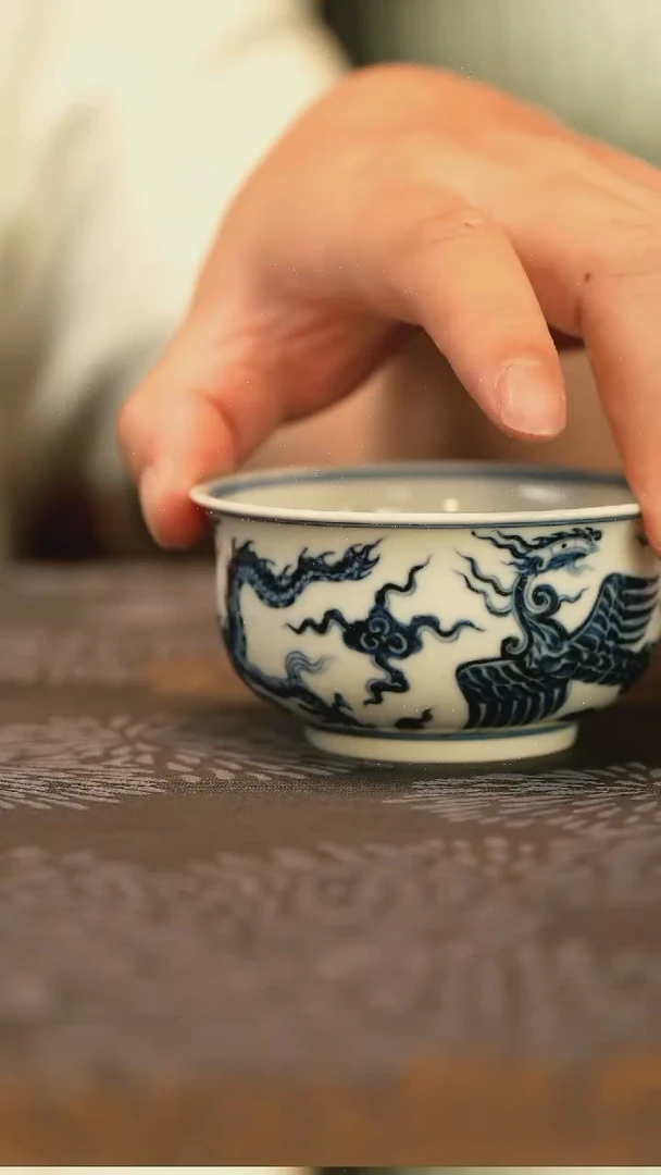仿明龙凤大炉式杯