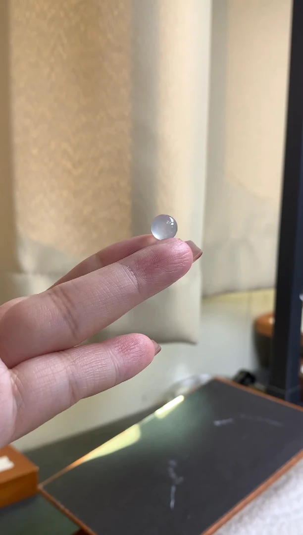 未镶嵌定制翡翠卡7.7mm