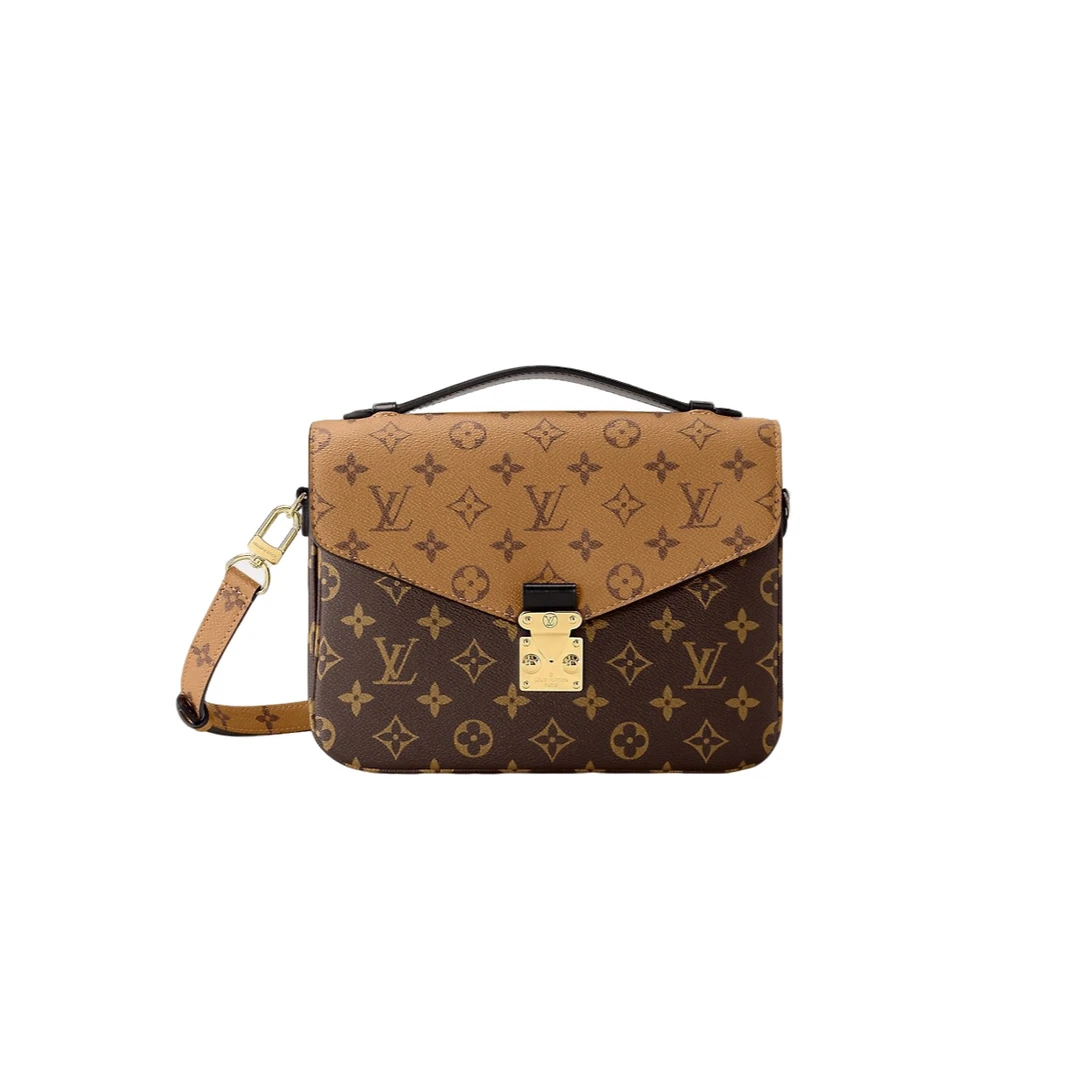 99新 LouisVuitton/路易威登 LV Metis拼色邮差包斜挎包芯片款