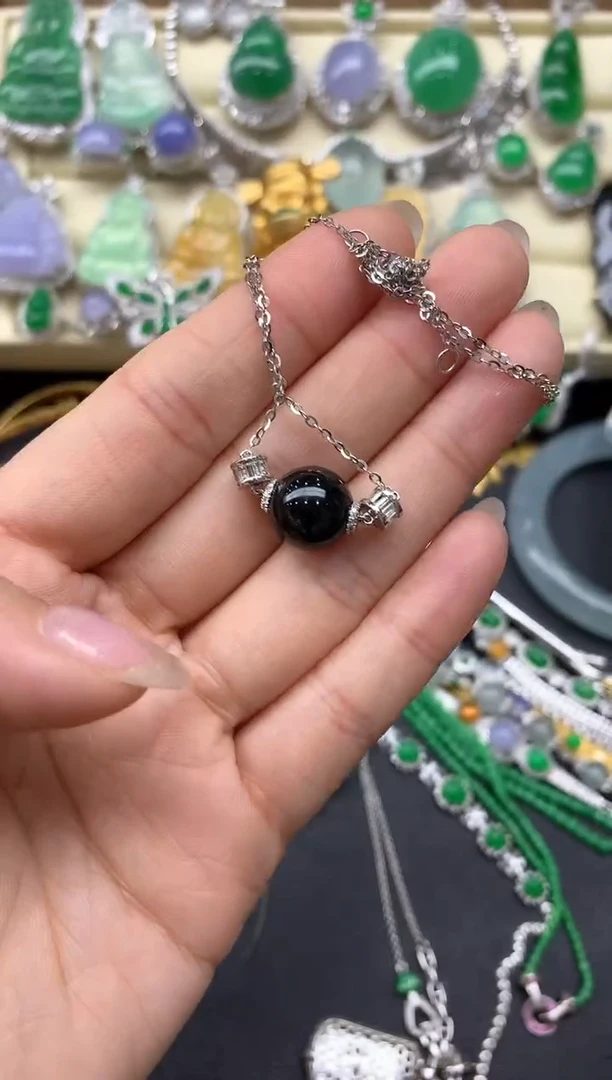 【闪购商品】翡翠颈饰18K金镶嵌323-中国好珍宝