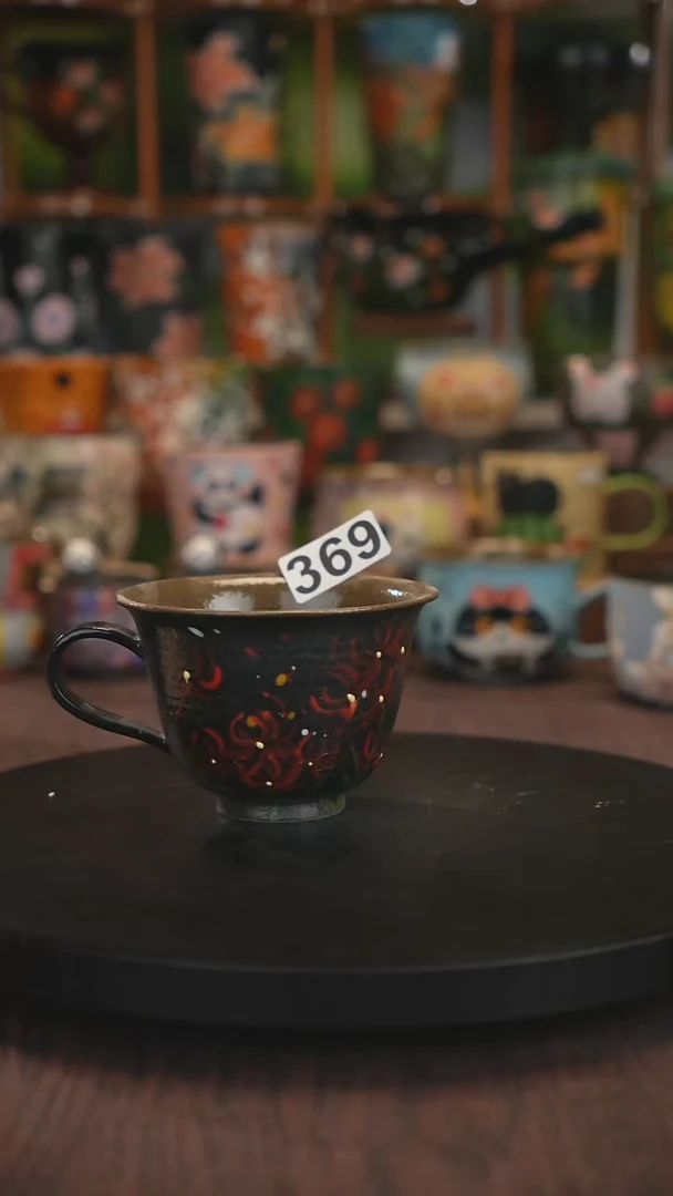 紫砂油画手绘釉下彩369