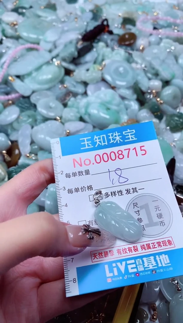 翡翠未镶嵌吊坠(不含链)8715
