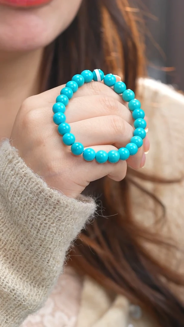 未镶嵌绿松石手串1