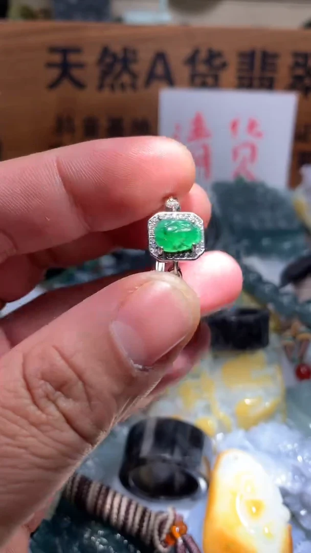 【闪购商品】翡翠颈饰未镶嵌保真天然A货翡翠