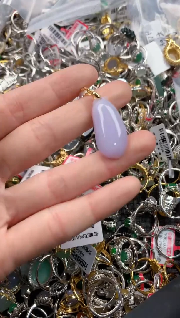 银S925镶嵌戒指翡翠222  9