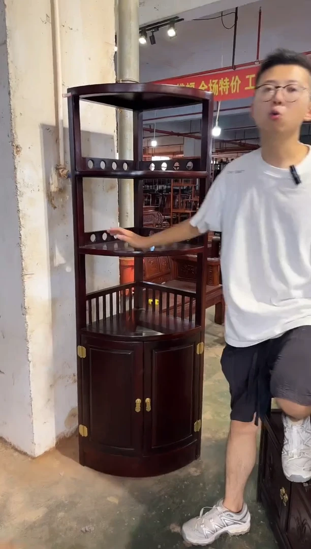 黑酸枝木类成套家具角柜
