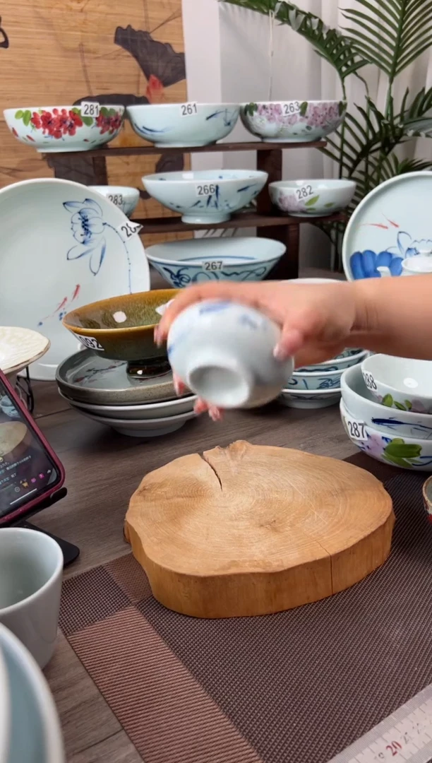 明舟微瑕画鱼3寸品茗杯（两只装）