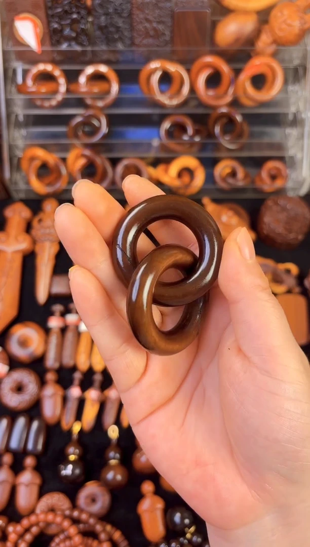 雷枣木玉化料乾坤圈2.5