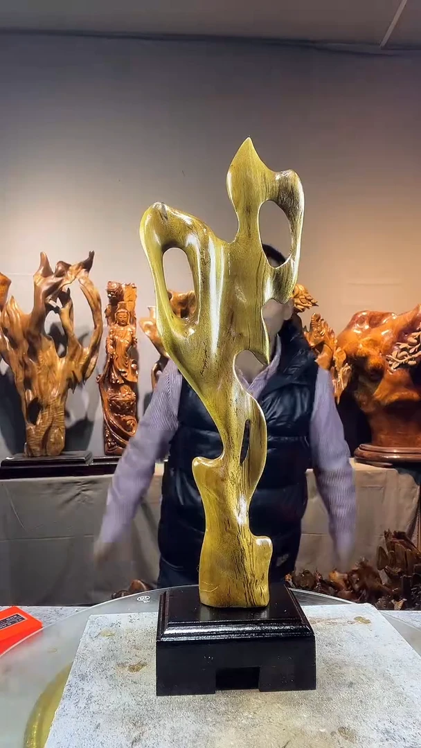 金丝楠王*志小叶桢楠随行摆件47